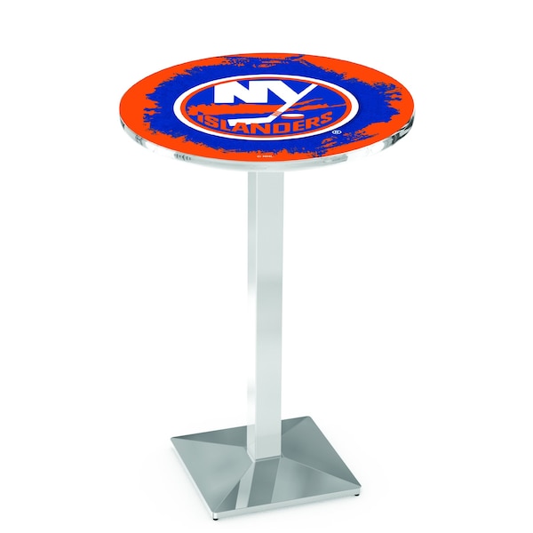 42" Chrome New York Islanders Pub Table